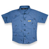 Boys half sleeves blue shirt